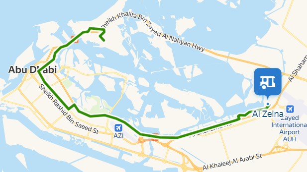 170 Bus Route Abu Dhabi