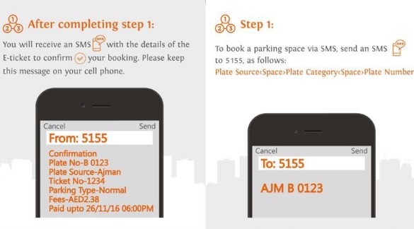 Ajman Parking SMS