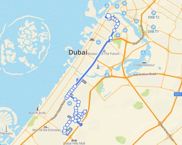 21 Bus Route