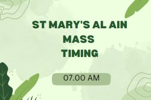 St Mary's Al Ain Mass Timings