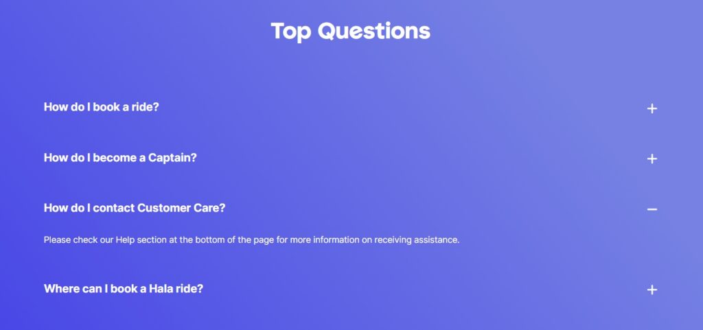 Hala Taxi Top Questions