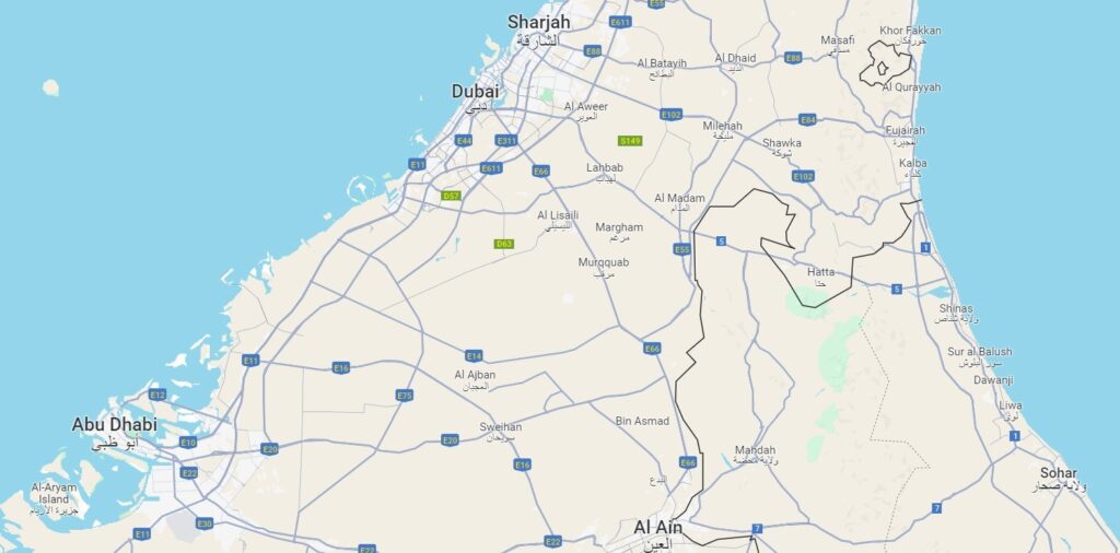 UAE Map