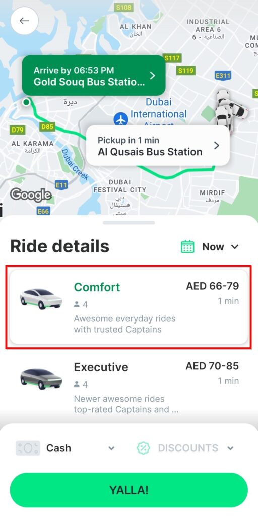 13D Bus Schedule – Qusais to Gold Souq Bus Station