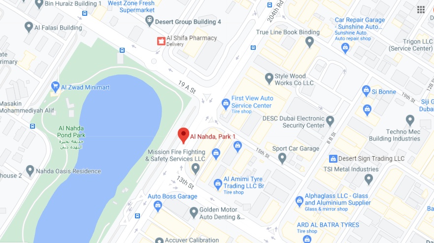 Al Nahda Park 1 Bus Stop in Dubai Maps