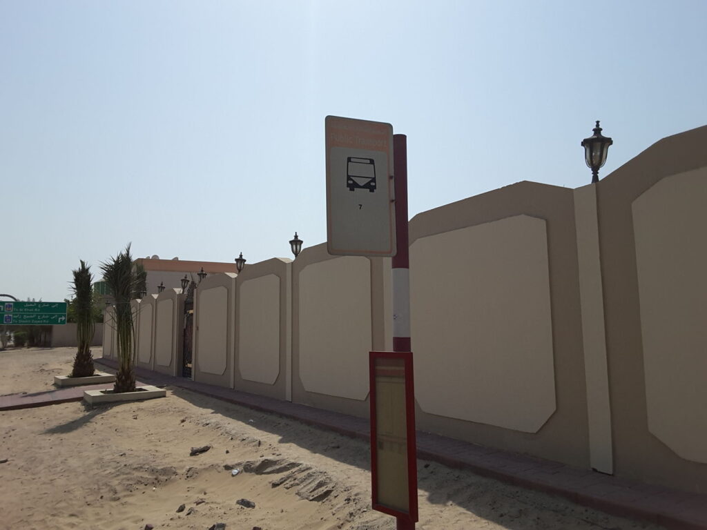 Al Quoz J.Mart Supermarket Bus Stop in Dubai