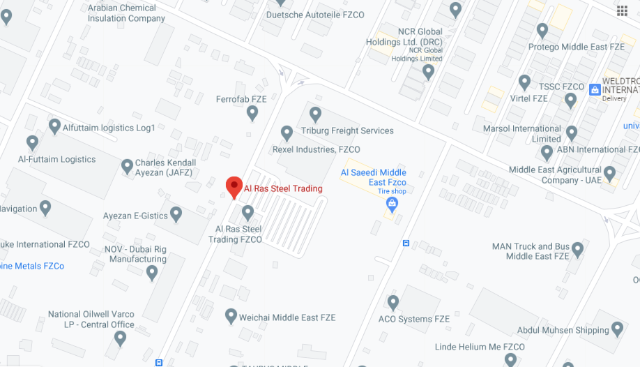 Al Ras Steel Trading Bus Stop in Dubai Maps