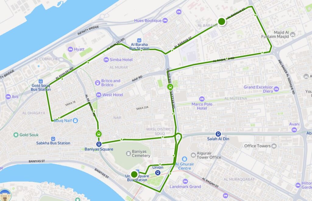 D Bus F1 Route