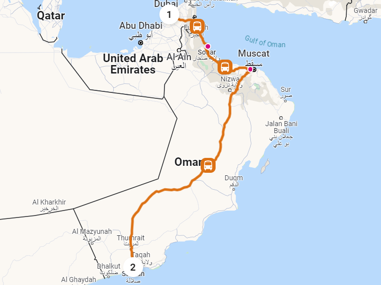 Sharjah to Salalah 1