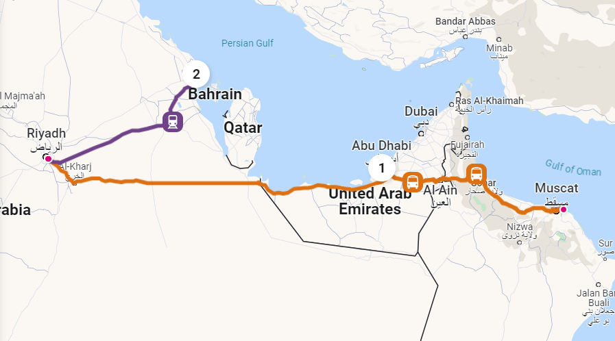 abu dhabi to dammam