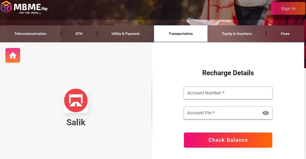 Recharge Salik Online 2