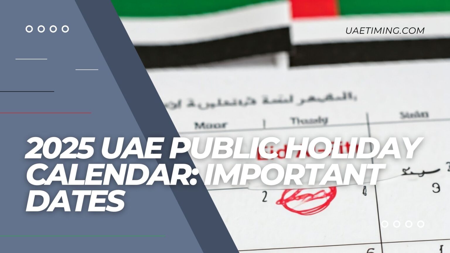 UAE Public Holidays 2025