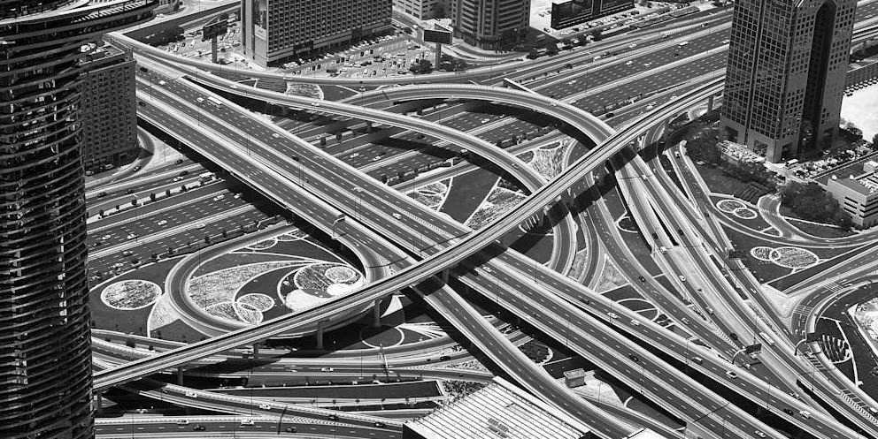 dubai traffic landscape