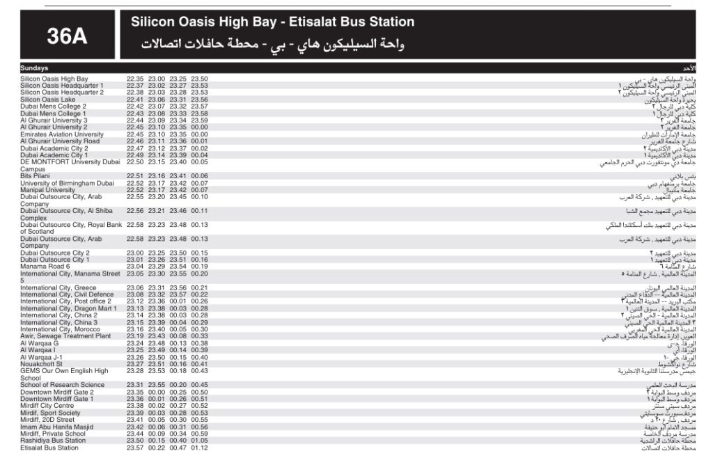 36a Sunday Evening Night Schedule