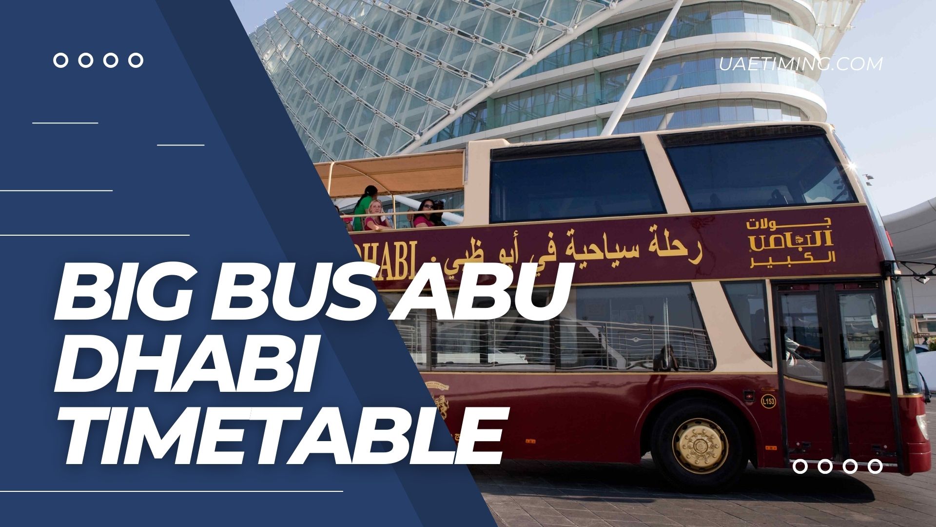 Big Bus Abu Dhabi Timetable Cover