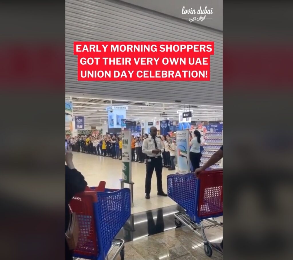 Early Morning Shoppers Got Their Very Own Uae Union Day Celebration