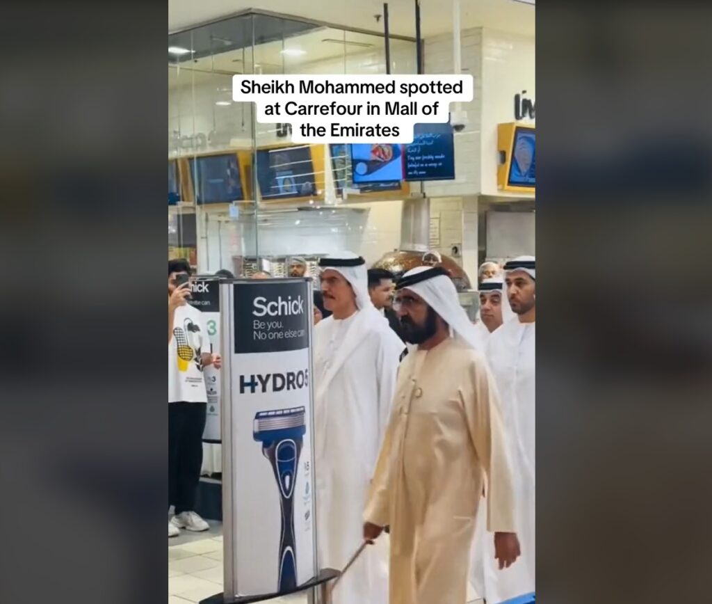 Sheikh Mohammed Spotted At Carrefour Mall Of The Emirates