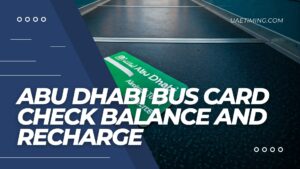 Abu Dhabi Bus Card Check Balance And Recharge Cover