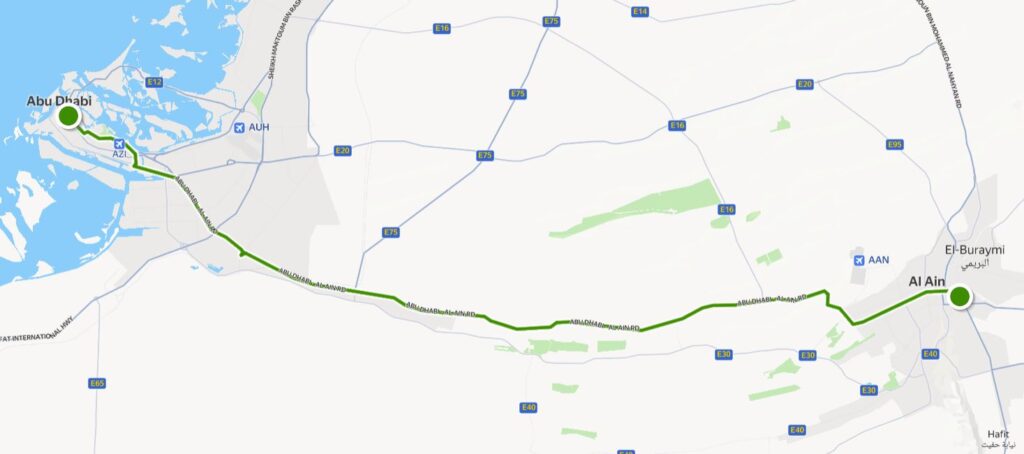 Abu Dhabi X90 Bus Timings from Abu Dhabi Bus Station to Al Ain Bus Station 3 AD Bus X90 Route