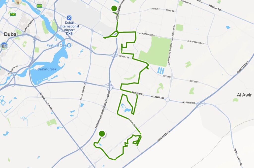 RTA Dubai 36A Bus Timing 11 D Bus 36a Route