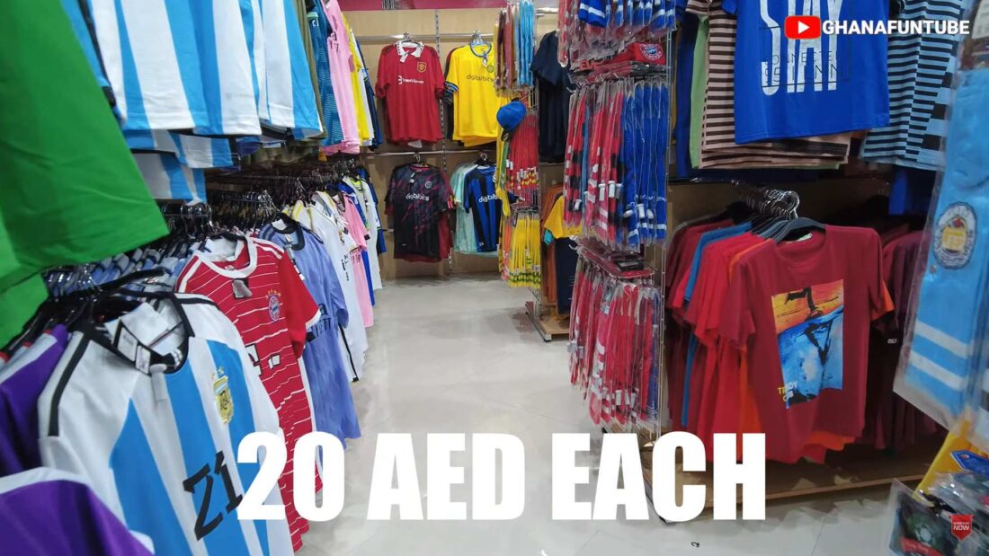 Football Jersey Section At Day To Day Al Karama