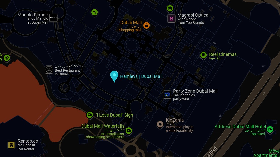 Hamleys Dubai Mall Maps