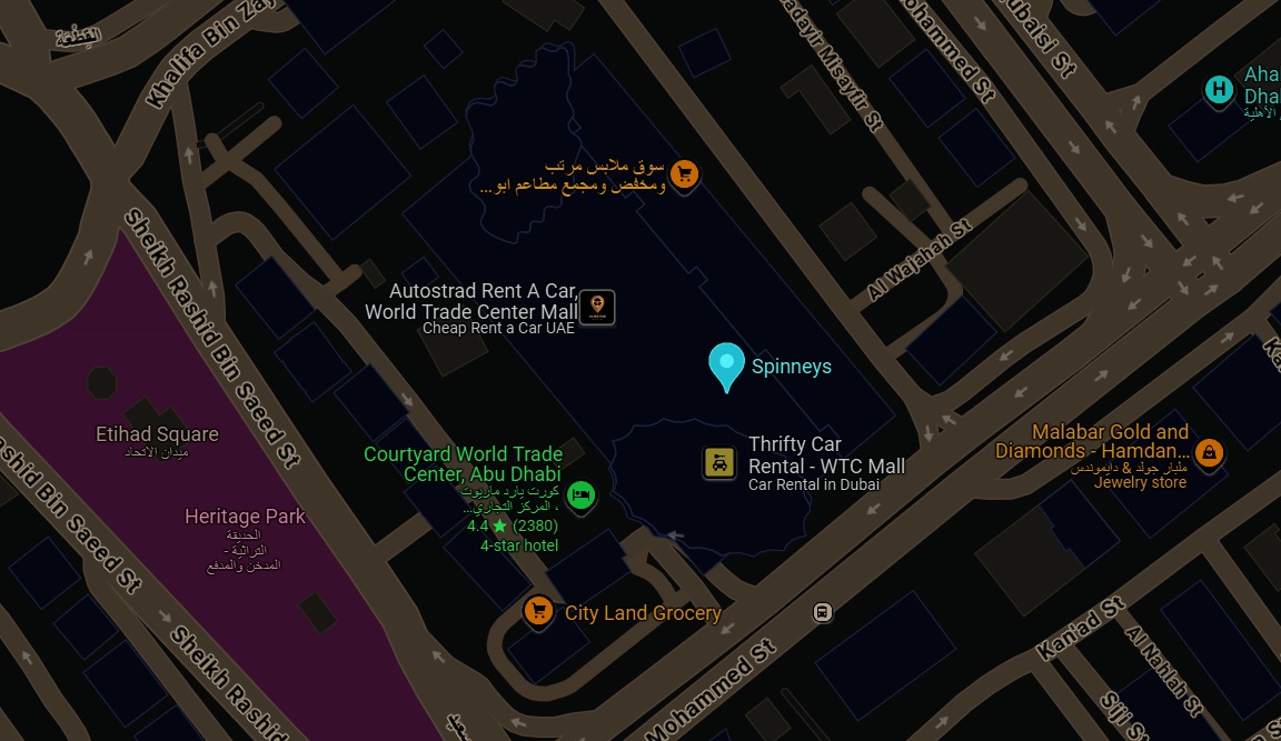 Spinneys Central Market Maps