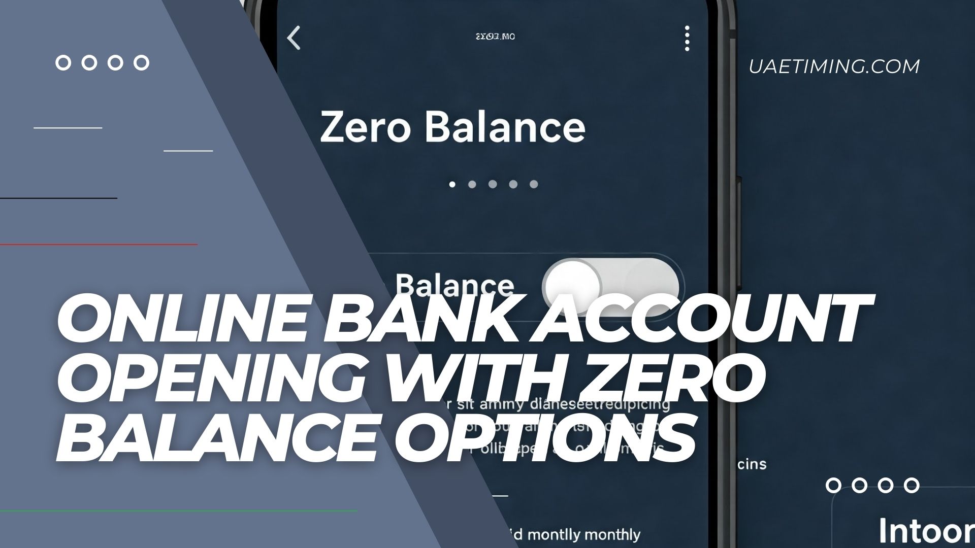 Cover Online Bank Account Opening In The Uae With Zero Balance Options