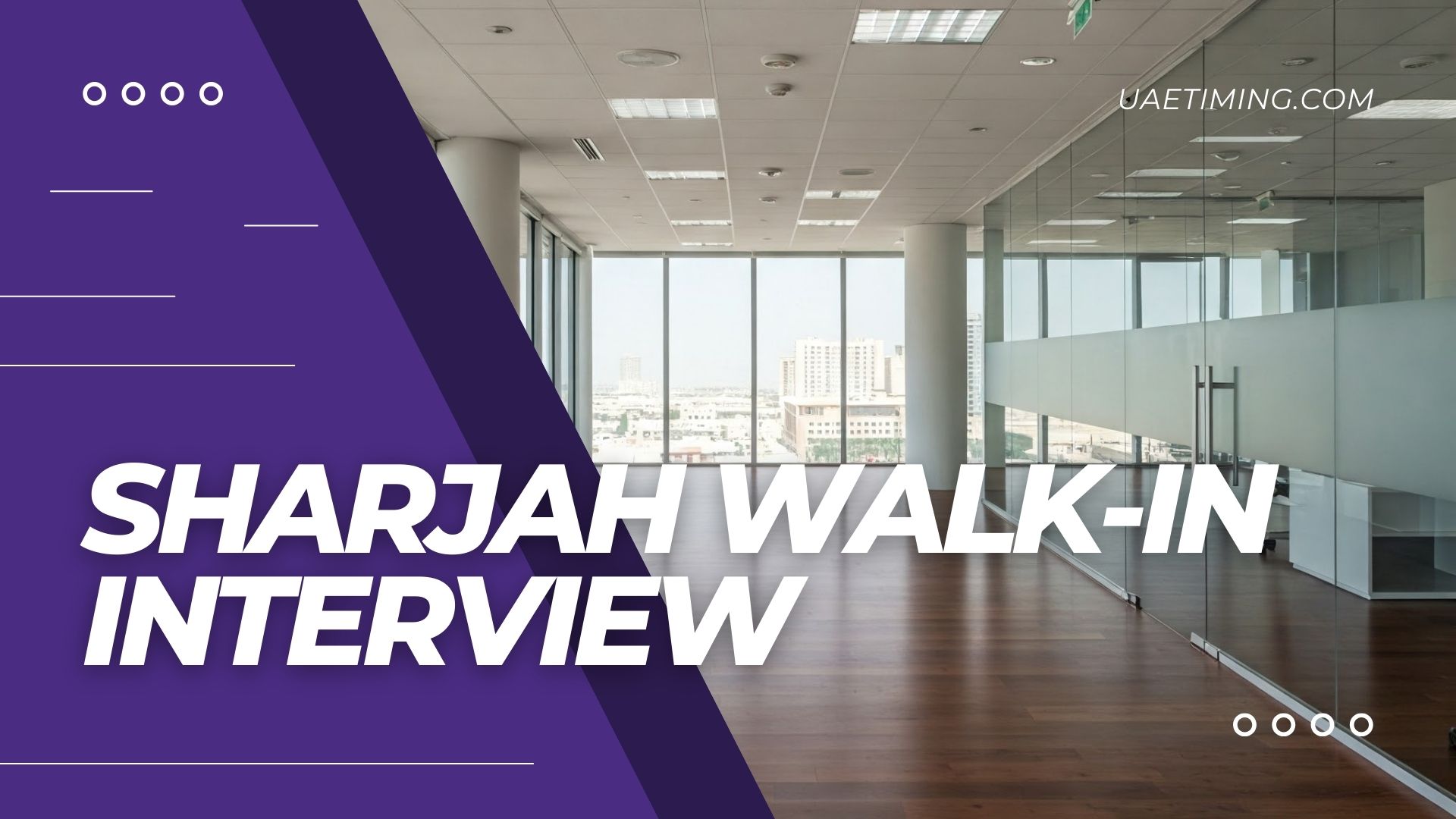 Cover Sharjah Walk In Interview