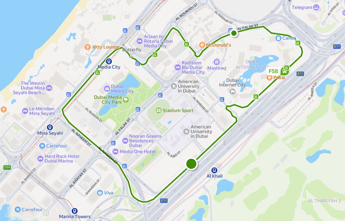 Rta F58 Bus Route Map