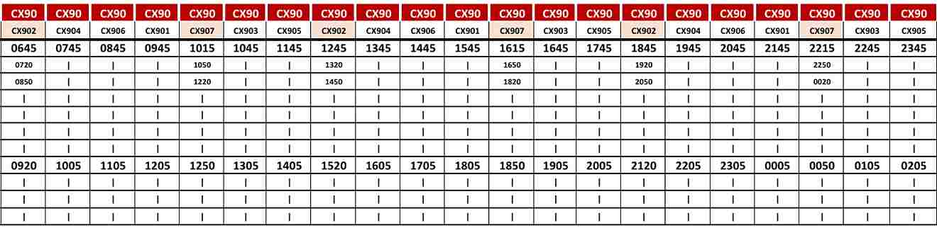 Abu Dhabi Bus Cx90 Timetable From Abu Dhabi Bus Station