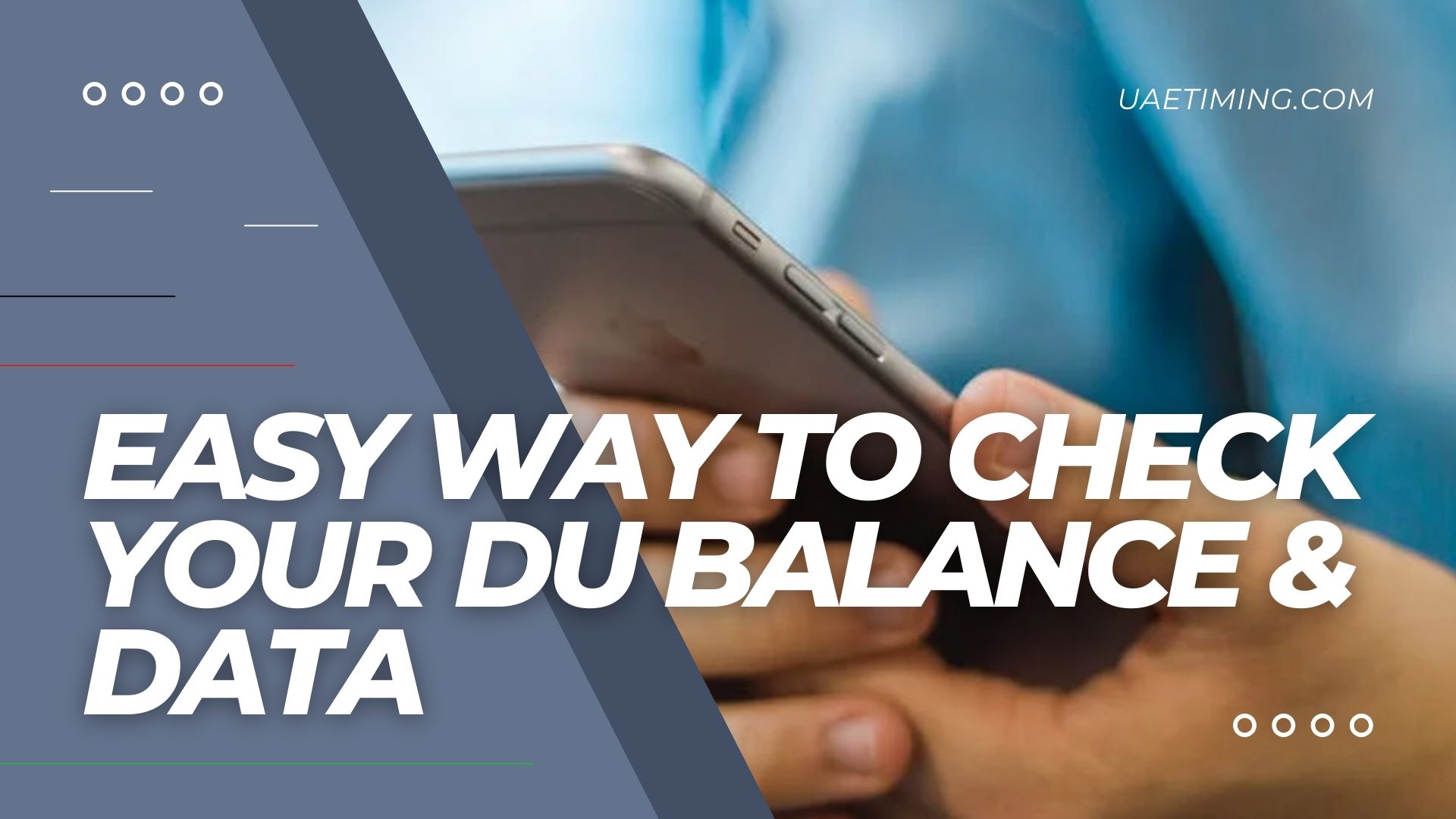 Cover Easy Way To Check Your Du Balance & Data