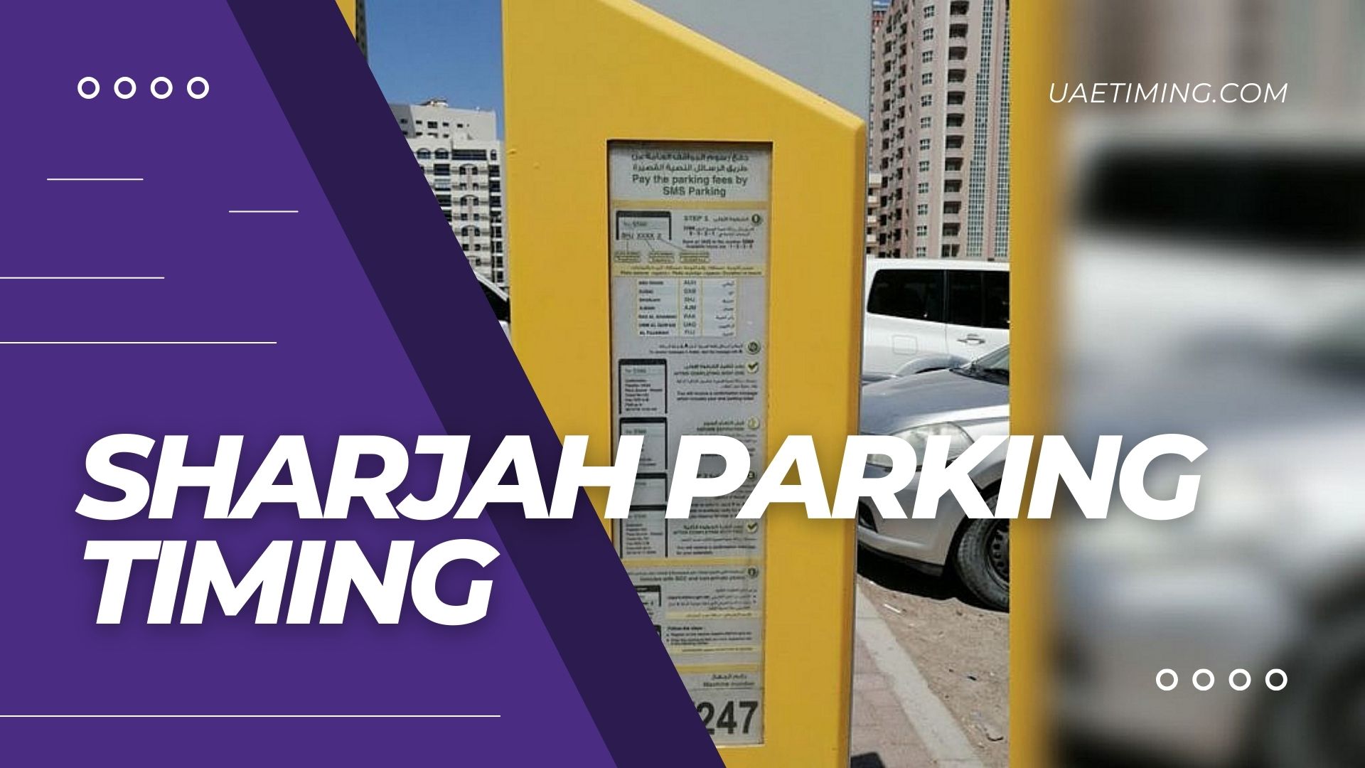 Cover Sharjah Parking Timing