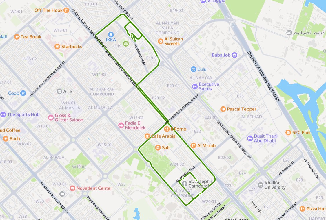 45 Bus Schedule from Abu Dhabi Bus Station to St. Andrews Church and Back 2 Ad Bus 45 Route