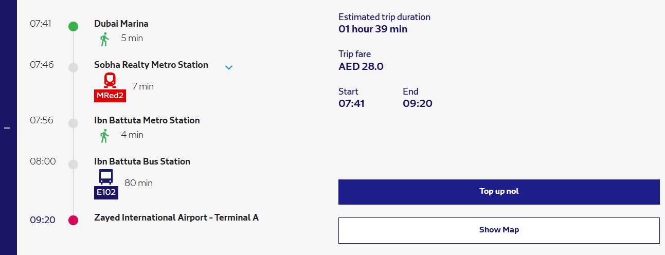 Dubai to Abu Dhabi Airport Bus Timings 5 Fastest And Cheapest Route Available For Dubai (dubai Marina) To Abu Dhabi Airport