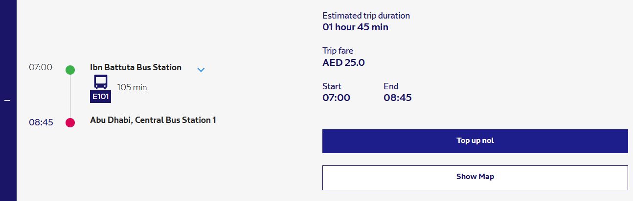 How to Reach Abu Dhabi from Dubai by Bus (Fare and Timings) 3 Fastest And Cheapest Route Available For E101 Bus