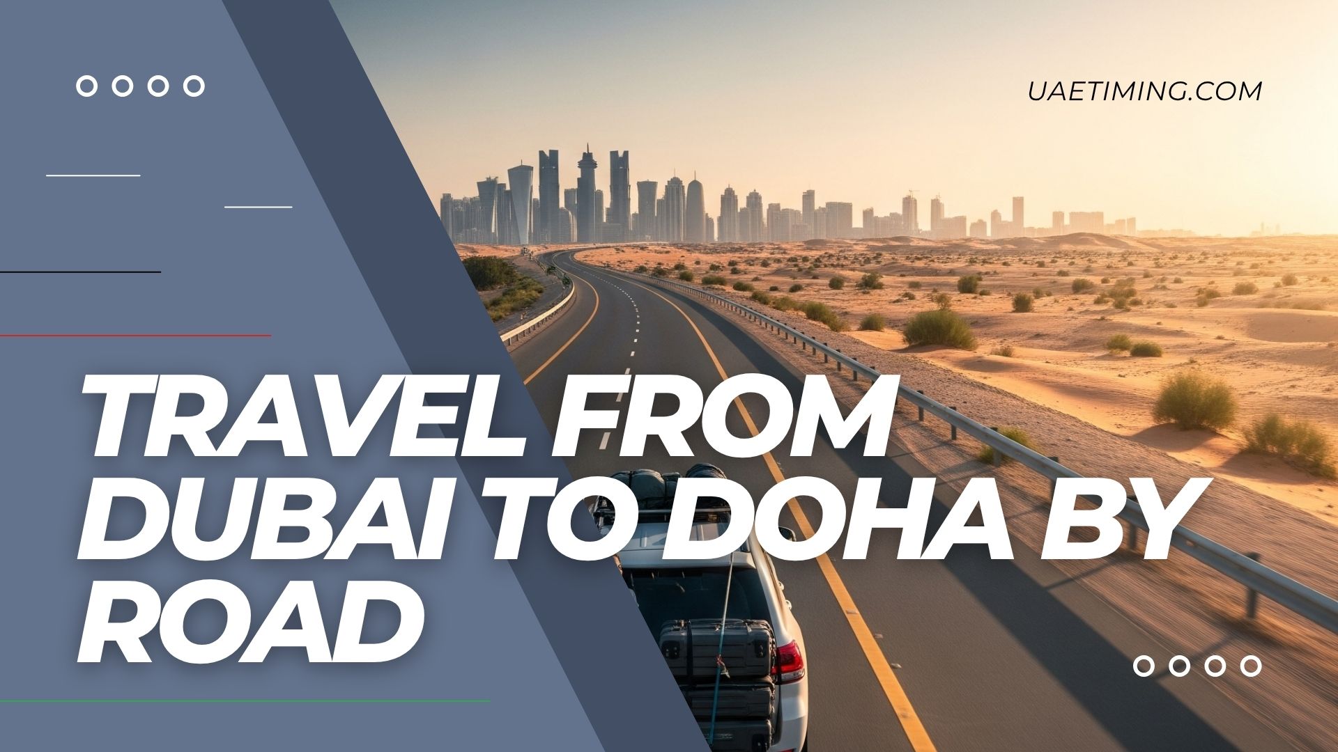 Cover Travel From Dubai To Doha By Road